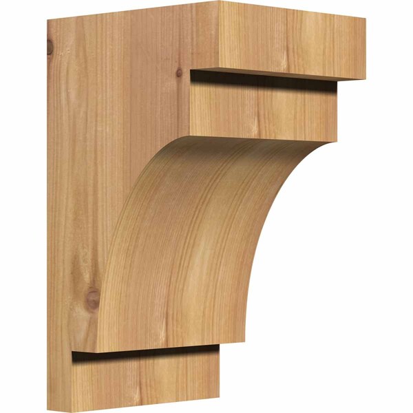 Ekena Millwork Mediterranean Smooth Corbel, Western Red Cedar, 5 1/2"W x 6"D x 10"H COR06X06X10MED00SWR - main